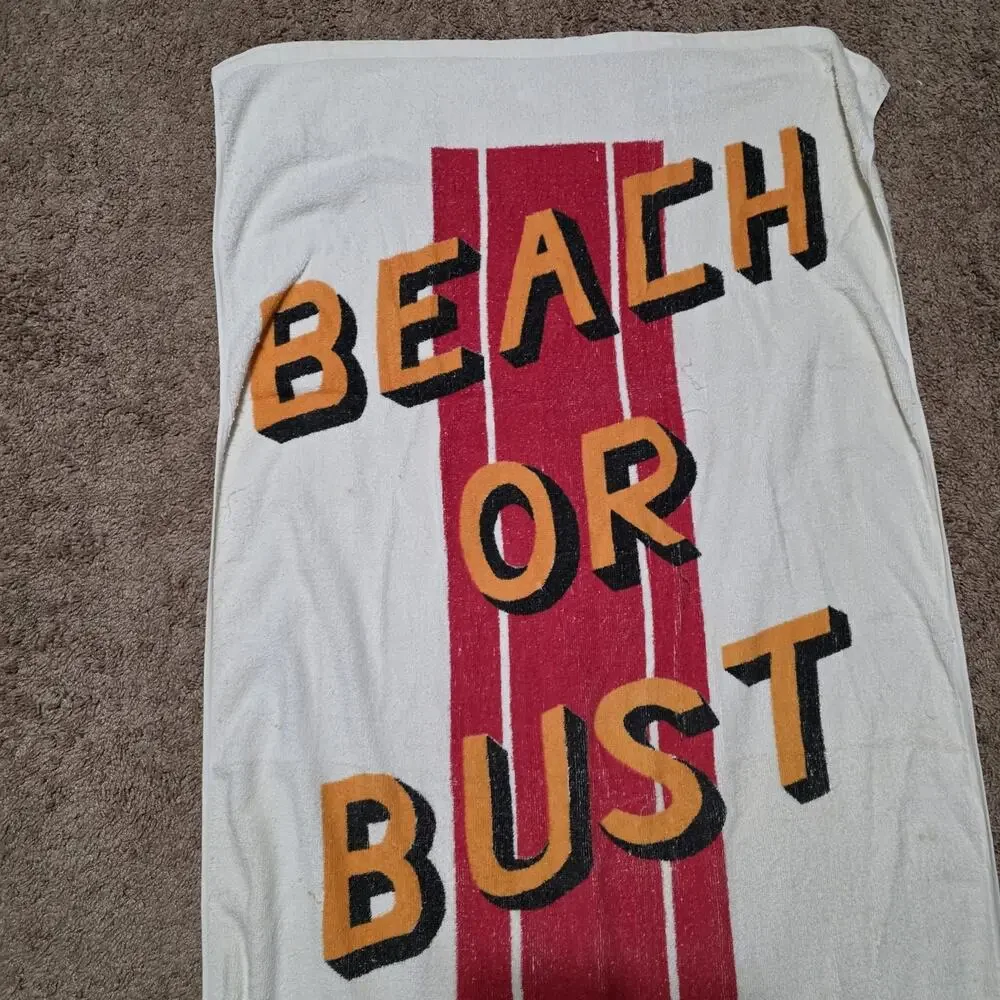 Rare Vintage 1970s Beach Towel 